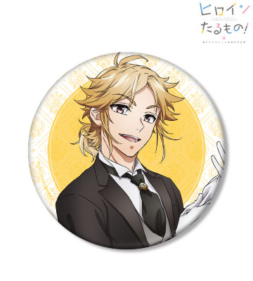 描き下ろしイラスト 柴崎愛蔵 メイド＆執事ver. BIG缶バッジ