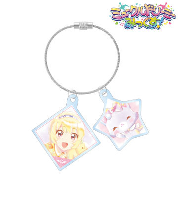 みゅー＆日向 ゆめ Ani-Art aqua label 2連ワイヤーアクリルキーホルダー