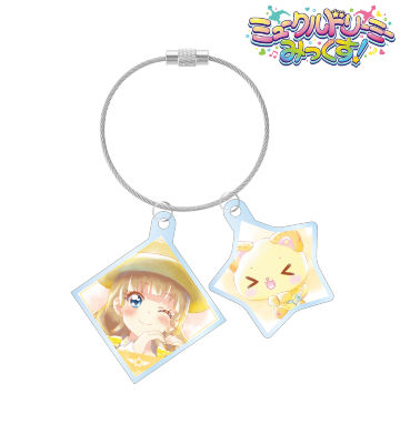 ぺこ＆月島 まいら Ani-Art aqua label 2連ワイヤーアクリルキーホルダー
