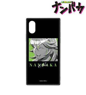 ニコ Ani-Art BLACK LABEL スクエア強化ガラスiPhoneケース