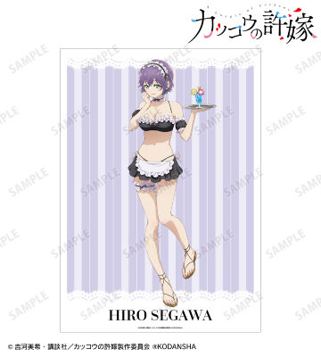 描き下ろしイラスト 瀬川ひろ 水着メイドver. A3マット加工ポスター