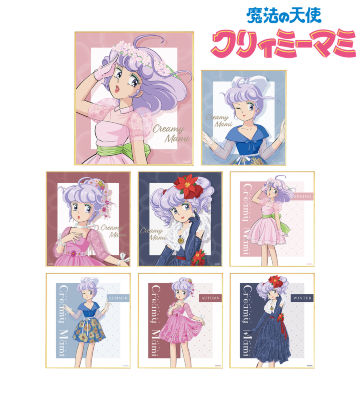 描き下ろしイラスト 四季のフラワードレスver. トレーディングミニ色紙