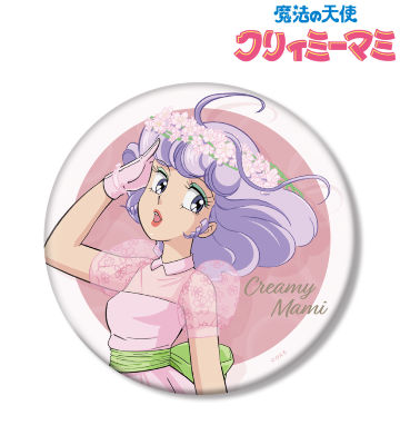 描き下ろしイラスト クリィミーマミ 春 四季のフラワードレスver. BIG缶バッジ