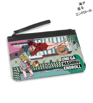 PUレザーフラットポーチ