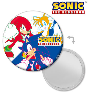 ソニック・ザ・ヘッジホッグ＆テイルス＆ナックルズ 缶ミラー