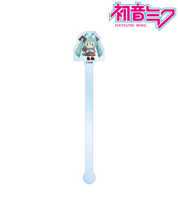 初音ミク 占い人狼ver. アクリルマドラー（ワンナイト人狼コラボドット絵ver.）