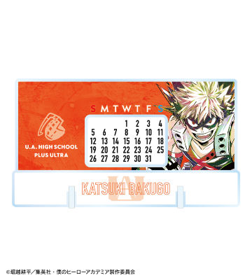 爆豪勝己 Ani-Art 第5弾 卓上アクリル万年カレンダー