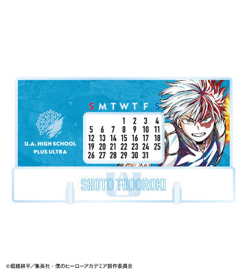 轟焦凍 Ani-Art 第5弾 卓上アクリル万年カレンダー