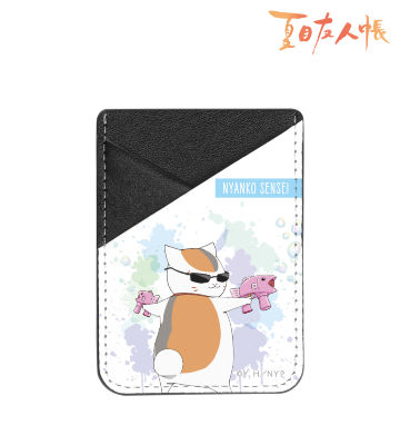 描き下ろしイラスト ニャンコ先生 シャボン玉ver. スマホカードポケット