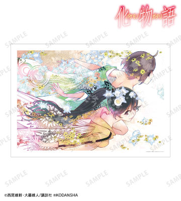 阿良々木火憐＆阿良々木月火 特装版8巻表紙イラスト A3マット加工ポスター
