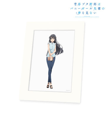 描き下ろしイラスト 桜島麻衣 キャラファインマット