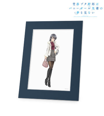 描き下ろしイラスト 桜島麻衣 冬服ver. キャラファインマット