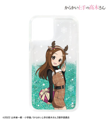 描き下ろしイラスト 高木さん トナカイ クリスマスver. グリッターiPhoneケース