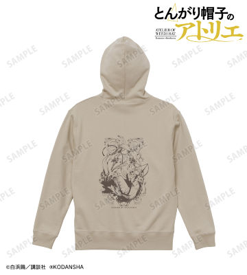 キーフリー ハイクオリティバックプリントジップパーカー