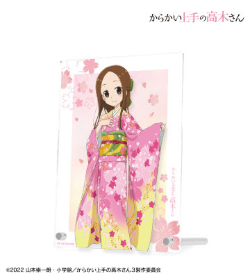 描き下ろしイラスト 高木さん 桜和装ver. ダブルアクリルパネル