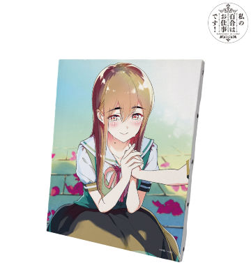 【非売品】アニメ「私の百合はお仕事です！キャラファイングラフ 複製原画」 私の百合はお仕事です！ - 陽芽＆美月 キャラファインマット ver