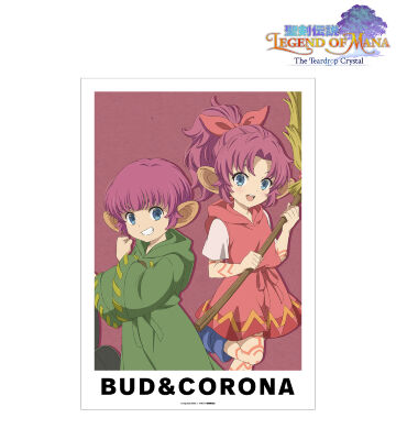 バド＆コロナ A3マット加工ポスター