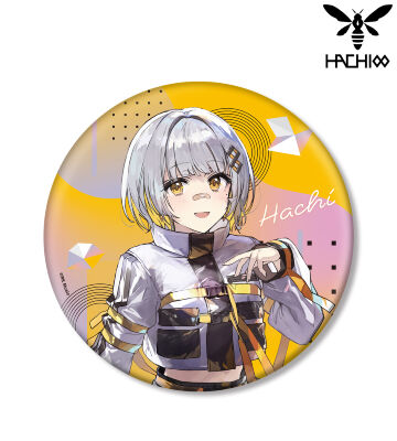 緜先生 描き下ろしイラスト HACHI タクティカルファッションver. BIG缶バッジ