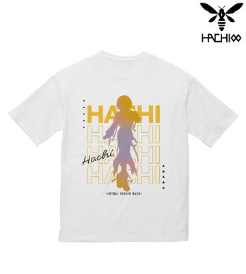 緜先生 描き下ろしイラスト HACHI タクティカルファッションver. BIGシルエットTシャツ