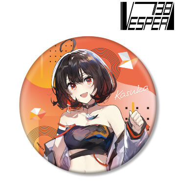 緜先生 描き下ろしイラスト カスカ タクティカルファッションver. BIG缶バッジ