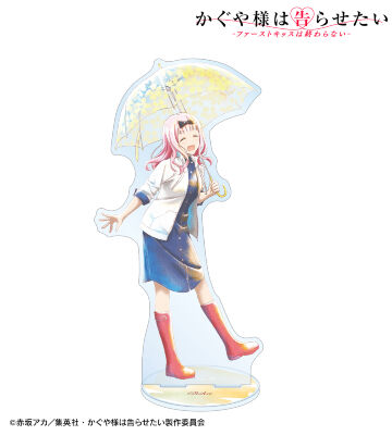 描き下ろしイラスト 藤原千花 雨の日のお出かけver. Ani-Art aqua label BIGアクリルスタンド