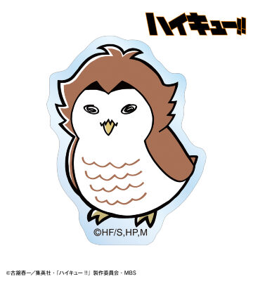 アカアシフクロウ マスコットシリーズ アクリルステッカー