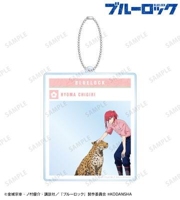 東武動物公園コラボ 描き下ろしイラスト 千切 豹馬 飼育係ver. SNS風BIGアクリルキーホルダー