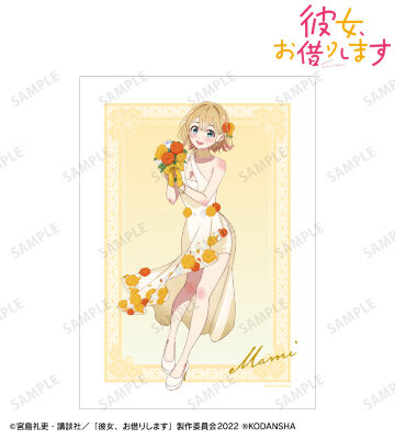 描き下ろしイラスト 七海麻美 花びらドレスver. A3マット加工ポスター
