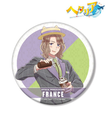 描き下ろしイラスト フランス 遊園地ver. BIG缶バッジ