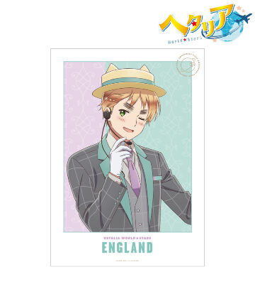 描き下ろしイラスト イギリス 遊園地ver. A3マット加工ポスター