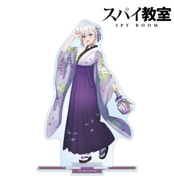 描き下ろしイラスト ジビア 花柄和装ver. BIGアクリルスタンド
