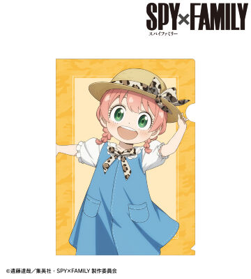 東武動物公園コラボ 描き下ろしイラスト アーニャ・フォージャー アニマル柄ver. クリアファイル