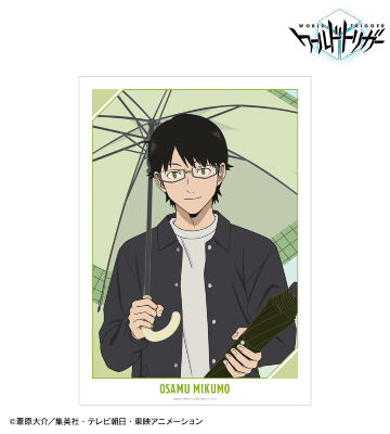 描き下ろしイラスト 三雲 修 雨の日のお出かけver. A3マット加工ポスター