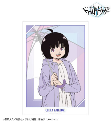 描き下ろしイラスト 雨取 千佳 雨の日のお出かけver. A3マット加工ポスター