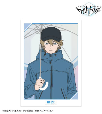 描き下ろしイラスト ヒュース 雨の日のお出かけver. A3マット加工ポスター