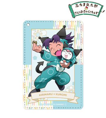描き起こしイラスト 摂津のきり丸×クロミ 1ポケットパスケース