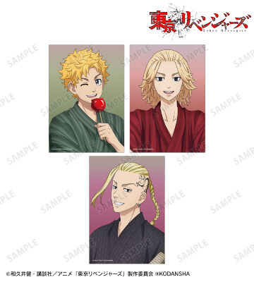 描き下ろしイラスト 花火ver. ブロマイド3枚セット ver.A