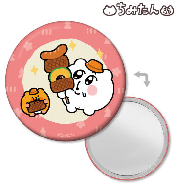 描き下ろしイラスト ちみたん C キャンプver. 缶ミラー
