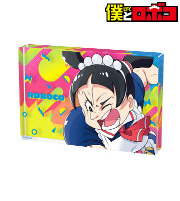 popman3580先生 描き下ろしイラスト ロボコ 押忍!!クソ男飯!!ver. アクリルブロック
