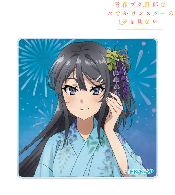 描き下ろしイラスト 桜島麻衣 浴衣ver. アクリルステッカー