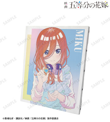 描き下ろしイラスト 中野三玖 制服エプロンver. Ani-Art clear label キャンバスボード