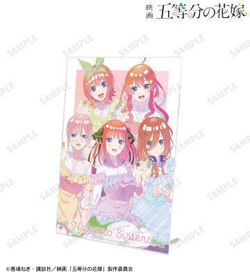 描き下ろしイラスト 集合 制服エプロンver. Ani-Art clear label A4アクリルパネル