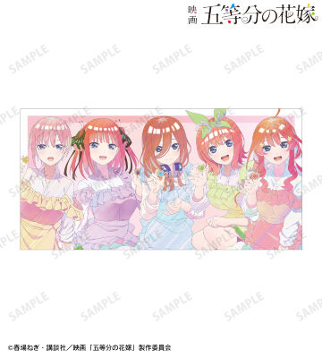 描き下ろしイラスト 集合 制服エプロンver. Ani-Art clear label バスタオル
