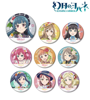 描き下ろしイラスト 花祭り村娘ver. トレーディンググリッター缶バッジ