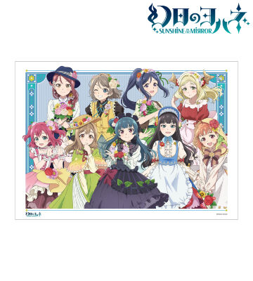 描き下ろしイラスト 集合 花祭り村娘ver. A3マット加工ポスター