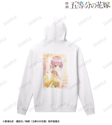 描き下ろしイラスト 中野一花 桜和装ver. Ani-Art aqua label バックプリントジップパーカー