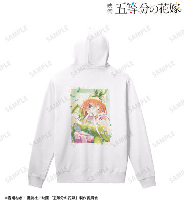 描き下ろしイラスト 中野四葉 桜和装ver. Ani-Art aqua label バックプリントジップパーカー