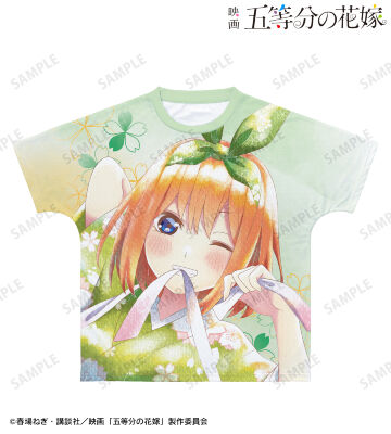 描き下ろしイラスト 中野四葉 桜和装ver. Ani-Art aqua label フルグラフィックTシャツ