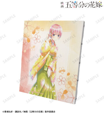 描き下ろしイラスト 中野一花 桜和装ver. Ani-Art aqua label キャンバスボード