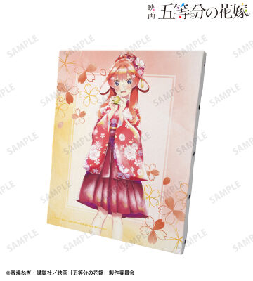 描き下ろしイラスト 中野五月 桜和装ver. Ani-Art aqua label キャンバスボード